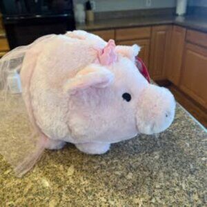 New Pink Fluffy Piggy Bank